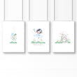 Murals For Nursery Rooms | Set of 3 wall art prints