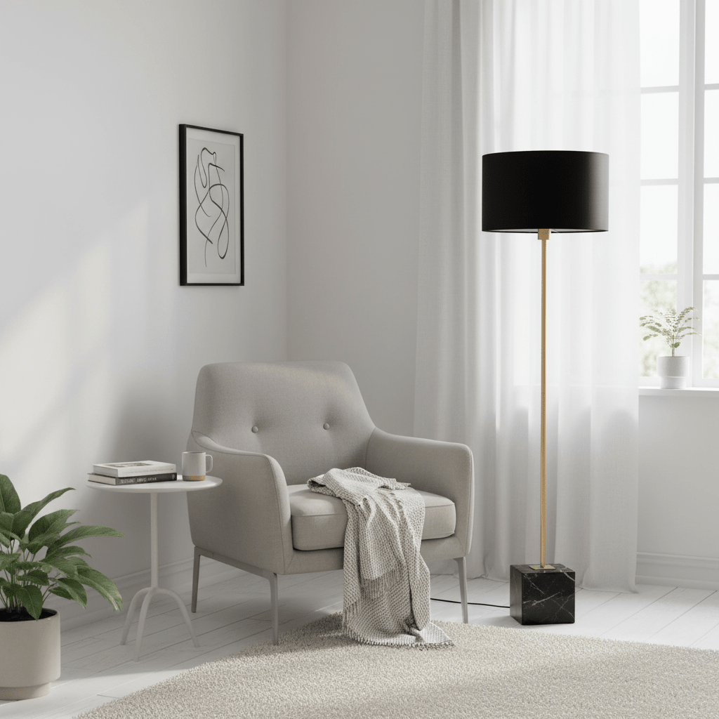 Murdoch Black Floor Lamp