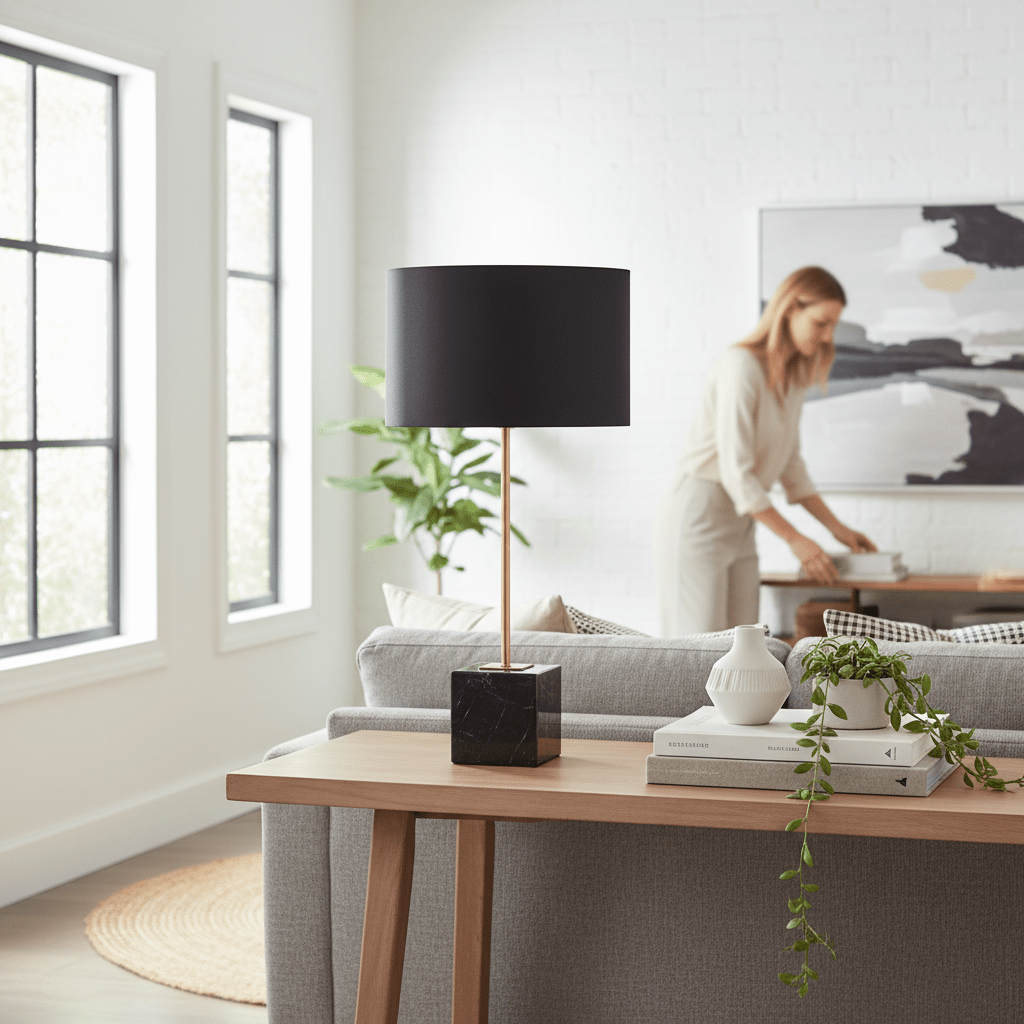Murdoch Black Table Lamp