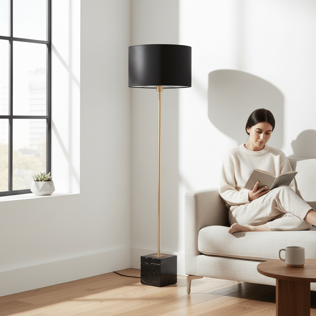 Murdoch Black Floor Lamp