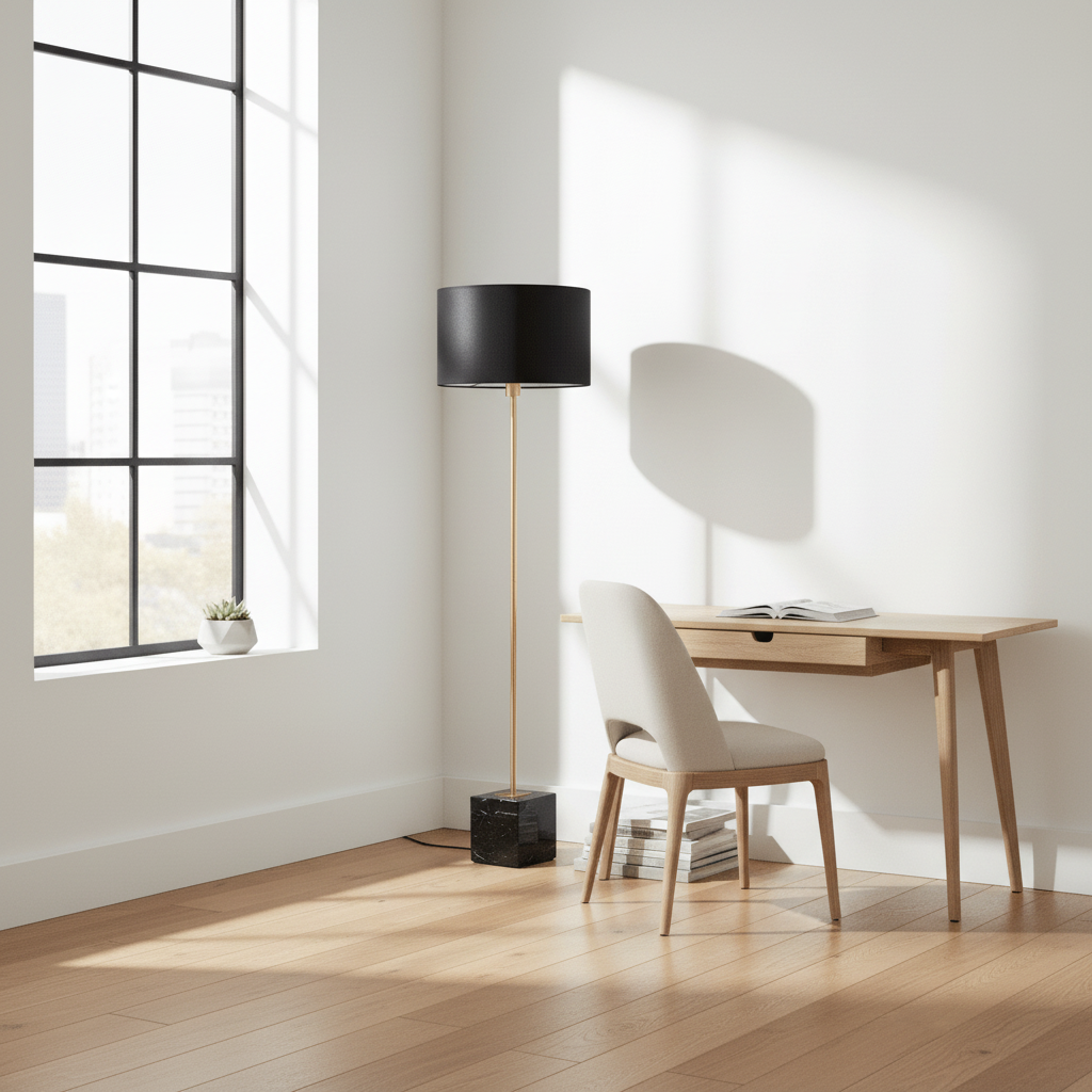 Murdoch Black Floor Lamp