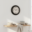 Myers Matt Black Metal Wall Clock
