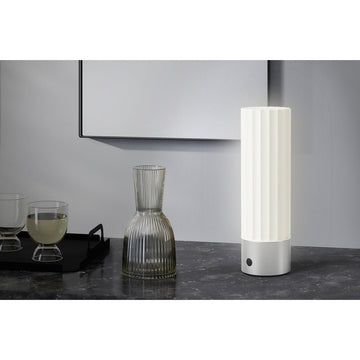 Myna Rechargeable LED Table Lamp - Premium Brushed Steel