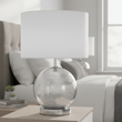 Naomi White Fabric Shade Table Lamp