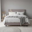 Napoli Grey King Bed
