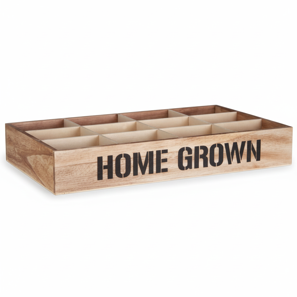 Naresso 12 Compartments Herbs Seed Crate