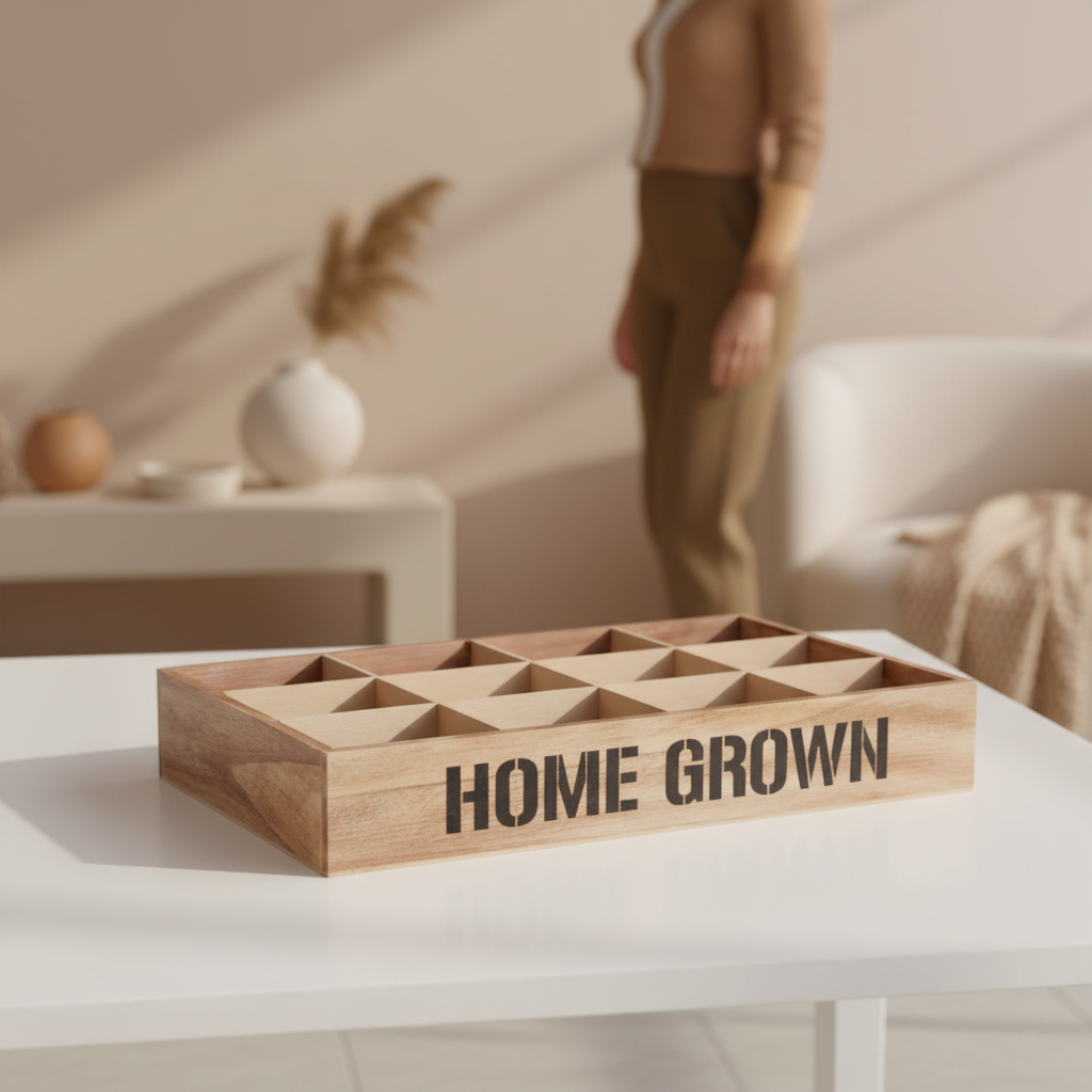 Naresso 12 Compartments Herbs Seed Crate