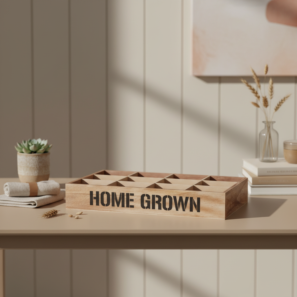 Naresso 12 Compartments Herbs Seed Crate