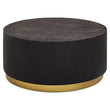 Naro Black And Gold Concrete Look Coffee Table