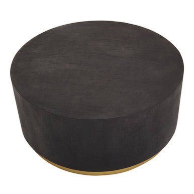 Naro Black And Gold Concrete Look Coffee Table