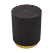 Naro Black And Gold Concrete Look Side Table