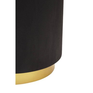 Naro Black And Gold Concrete Look Side Table
