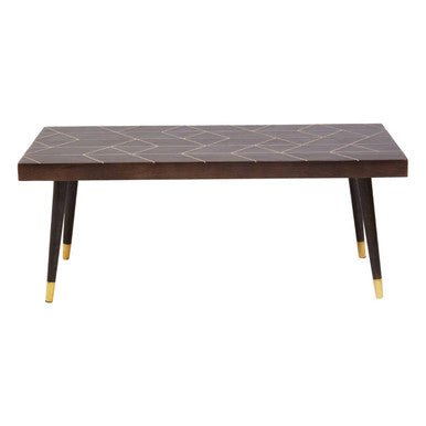 Naro Mango Wood And Gold Finishing Coffee Table