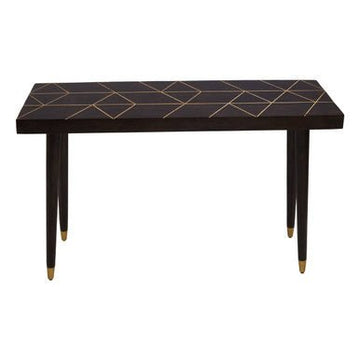 Naro Mango Wood And Gold Finishing Console Table