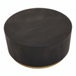 Naro Black And Gold Concrete Look Coffee Table