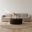 Naro Black And Gold Concrete Look Coffee Table