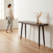 Naro Mango Wood And Gold Finishing Console Table