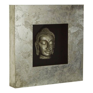 Nason Framed Silver Buddha Wall Art