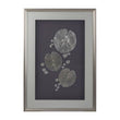 Nason Silver Leaf Design Framed Wall Art