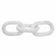 Nason White Marble Three Link Chain Sculpture