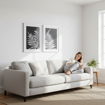 Nason Set Of Two Leaf Print Wall Art