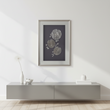 Nason Silver Leaf Design Framed Wall Art