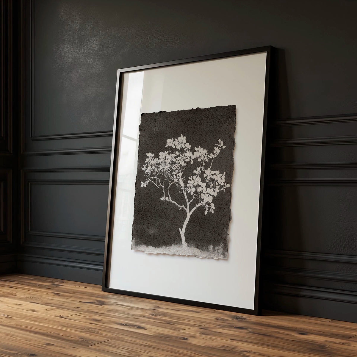 Nature Art Dark Botanical Wildflowers & Blossom wall art — piece 3 of 3 in the set