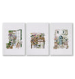 Nature Canvas Wall Art Botanical Flower Shop Illustrations as a wrapped canvas