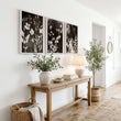 Nature Landscape Art Dark Botanical Wildflowers & Leaves Mink wall art displayed on a wall in a styled room — view 4