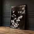 Nature Painting Dark Botanical Wildflower & Leaf wall art — piece 2 of 3 in the set