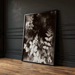 Nature Painting Dark Botanical Wildflower & Leaf wall art — piece 3 of 3 in the set