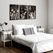 Nature Painting Dark Botanical Wildflower & Leaf wall art displayed on a wall in a styled room — view 7