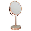 Neptune Copper Finish Round Swivel Bathroom Mirror
