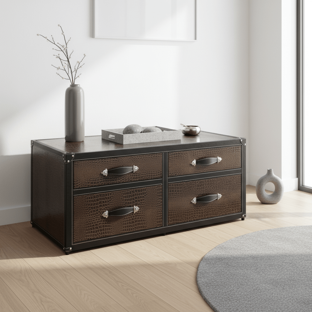 New Croc 4 Drawers Storage Trunk