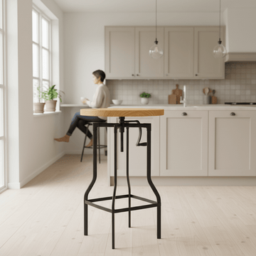 New Foundry Ash Veneer Bar Table