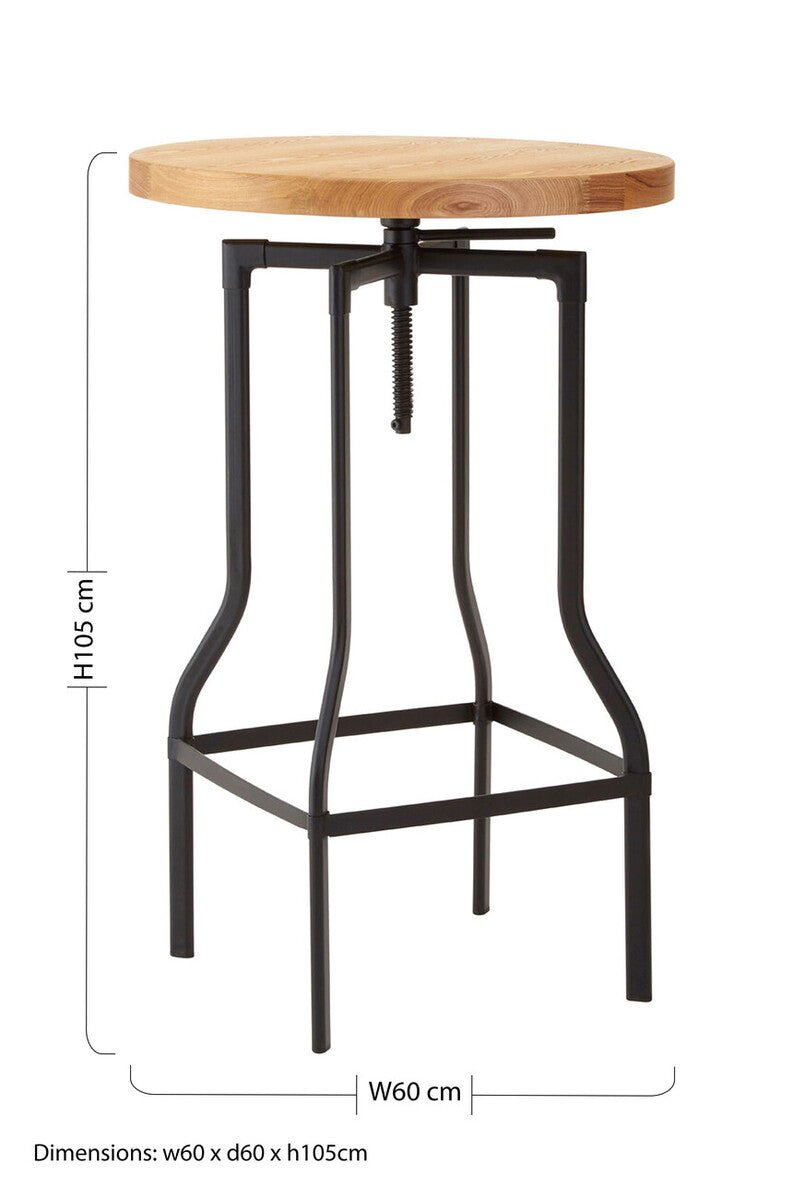 New Foundry Ash Veneer Bar Table