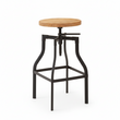 New Foundry Ash Seat Bar Stool