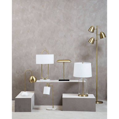 Newton Brass Finish Floor Lamp