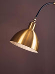 Newton Gold Finish Metal Shade Floor Lamp