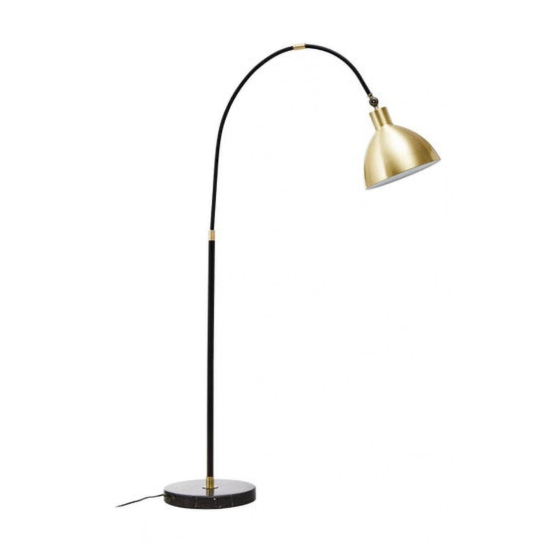 Newton Gold Finish Metal Shade Floor Lamp