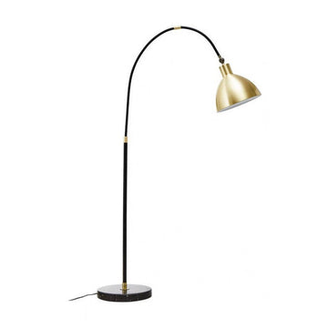 Newton Gold Finish Metal Shade Floor Lamp