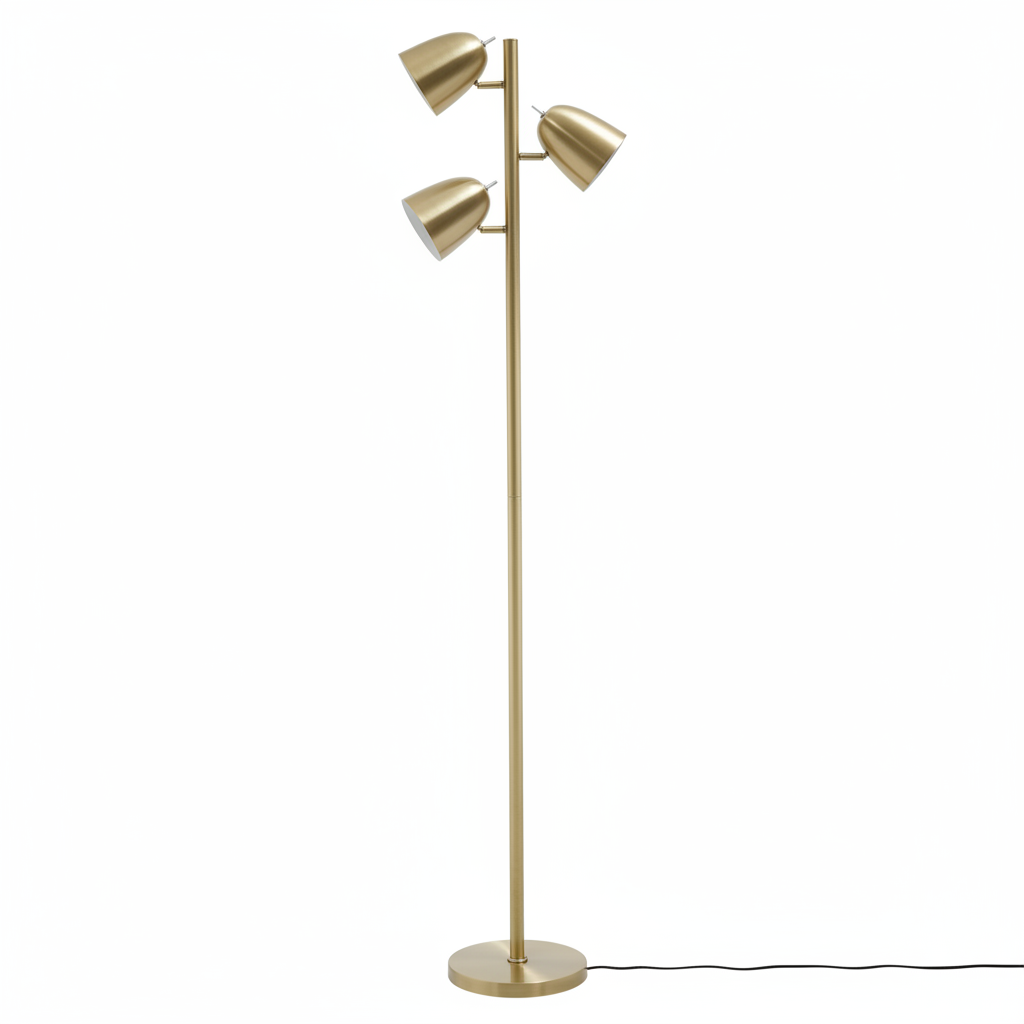 Newton Brass Finish Floor Lamp