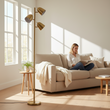 Newton Brass Finish Floor Lamp