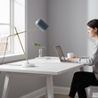 Newton Grey Shade Desk Lamp
