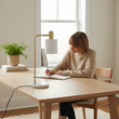 Newton White Shade Desk Lamp