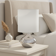 Niko White Fabric Shade Table Lamp