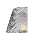 Noble Grey Smoked Glass Table Lamp