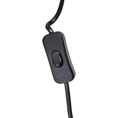 Noble Grey Smoked Glass Table Lamp