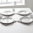Noir Set Of Four Antipasti Plates