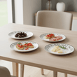 Noir Set Of Four Antipasti Plates